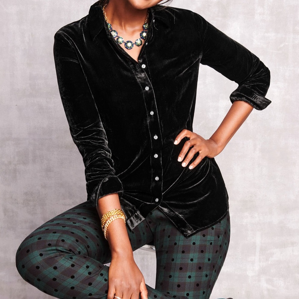 Black Velvet Blouse